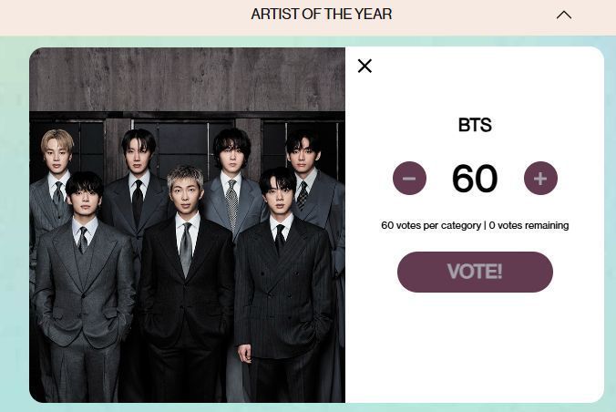 BTSxARMY VOTING TEAM tweet media