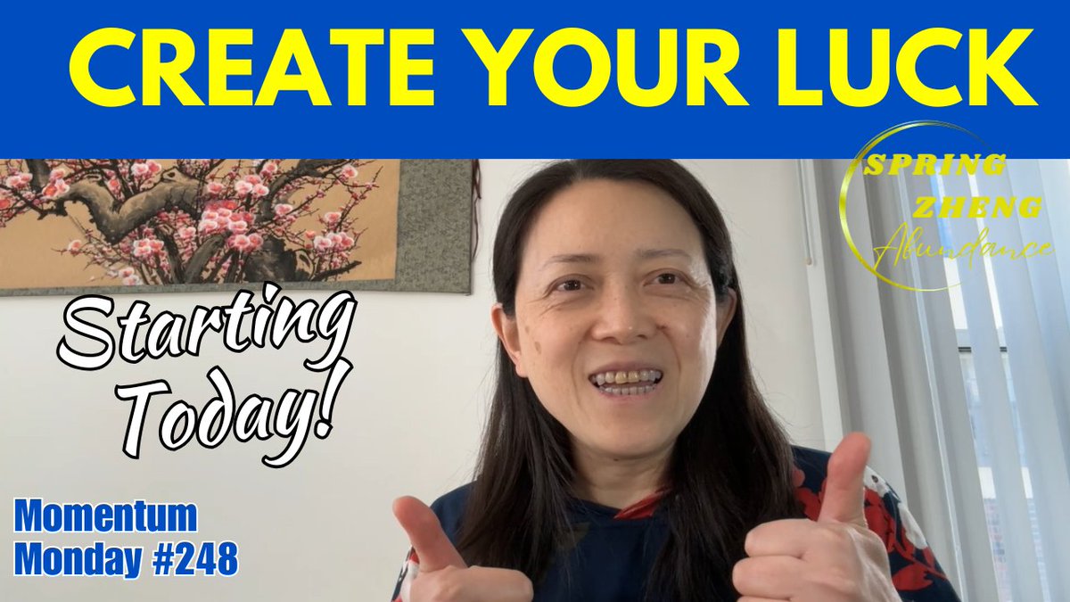 SpringMagicLife's tweet photo. Momentum Monday 248: How to Create Your Own Luck Starting Today 🥰🔥🔥  
Luck isn’t random, it’s engineered. 
https://t.co/Rs7cz1aj5U
Abundance University is building a movement to empower leaders and create abundance of all, from Earth to space. Support the mission. @elonmusk https://t.co/sBYGIg6mLp