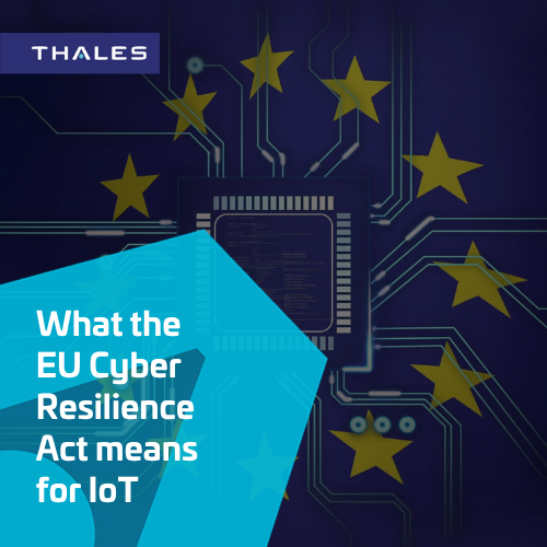 ThalesDigiSec's tweet photo. The EU Cyber Resilience Act is changing how #IoT vendors handle #security 🔒 

It applies to anyone selling software or hardware into the EU. 

Does that include you? See how Thales helps keep IoT projects compliant 👇 
https://t.co/pvuPedOQc0 https://t.co/rReYFI59zl
