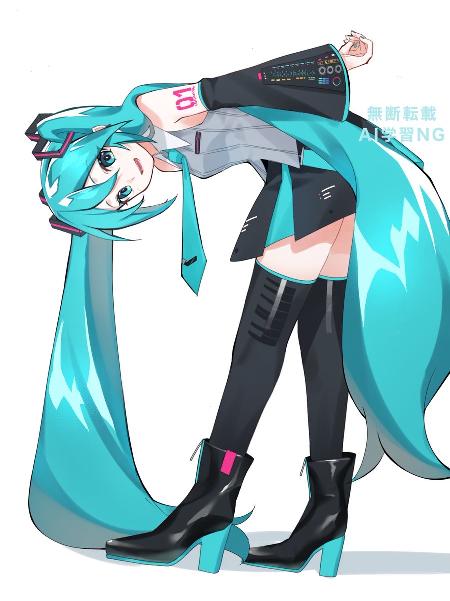 今週はV6ミクさんです！可愛いし可愛いです！
#初音ミク #イラスト