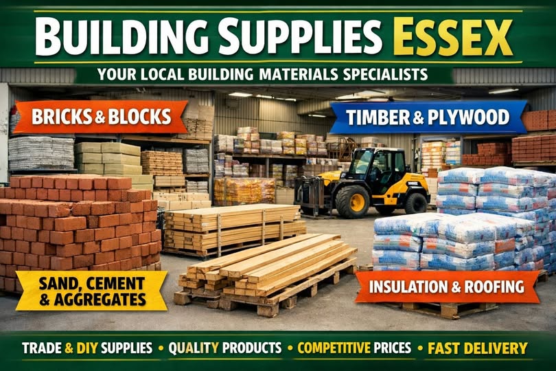 DIYChelmsford's tweet image. Planning a renovation or new build? Building Supplies Essex offers high-quality materials—timber, cement, and more—at competitive prices, ensuring your construction project stays on schedule and stress-free. #BuildingSupplies
#EssexBuilders
#FenceProductsChelmsford