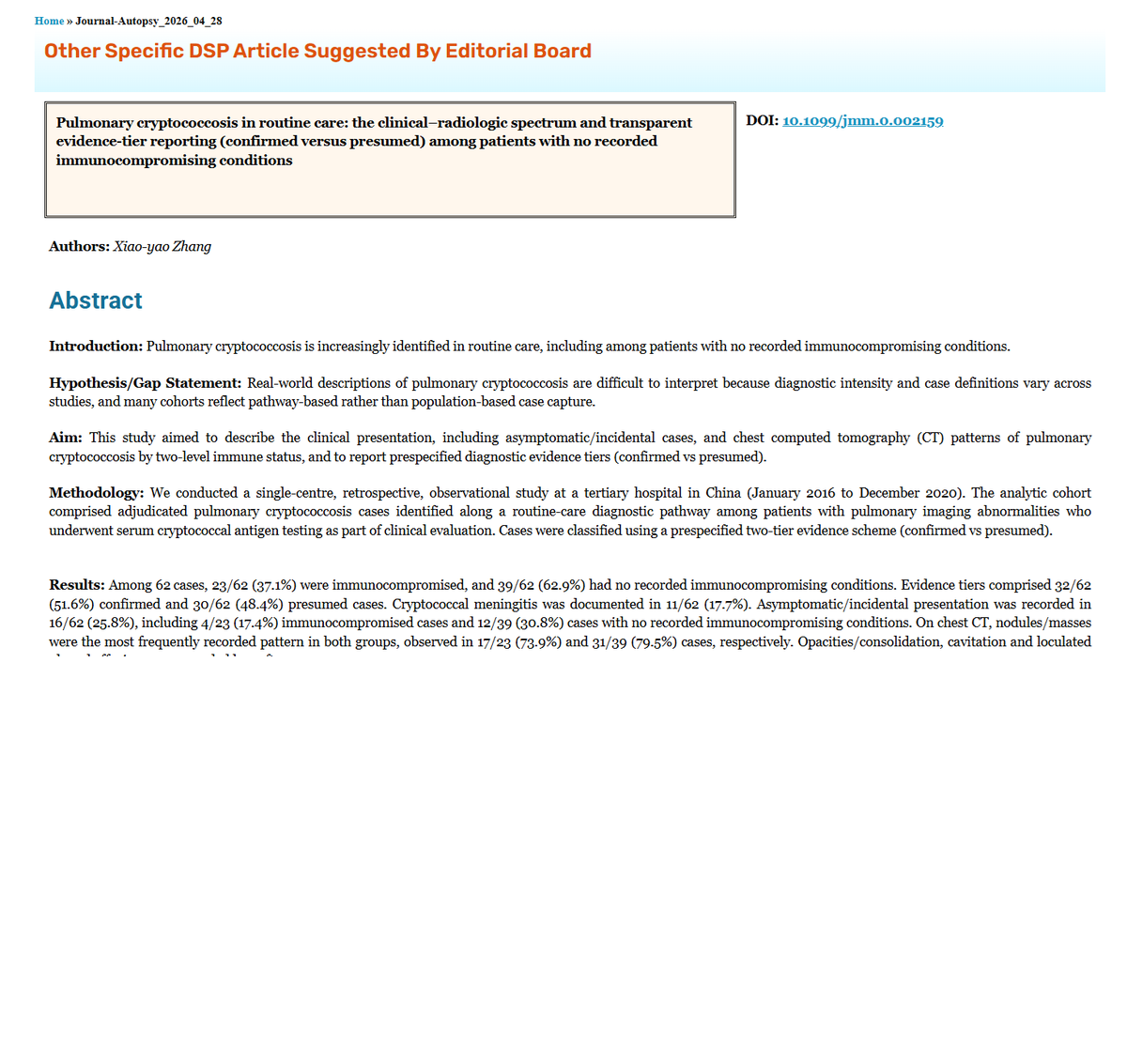 SASPI_2023's tweet photo. 📰 Tuesday Update: Journal Autopsy! Week 4 - Apr 2026
📷https://t.co/ORWTmtBygl
The latest breakthroughs and insights in antimicrobial stewardship, delivered to you every Tuesday!
#AMSP #ICMR #NCDC #MOHFW #WHO #CDC #AMSTAFF https://t.co/RVuA2I1XPG