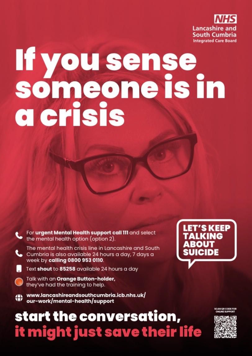 RRR_LUF's tweet image. Start the Conversation 💬💛
 If someone is in crisis, listen without judgement, stay with them, and help them reach support. 
Help via NHS LSC ICB: buff.ly/n2GGDDc
You are not alone. #SuicidePrevention #MentalHealth #LetsKeepTalking
