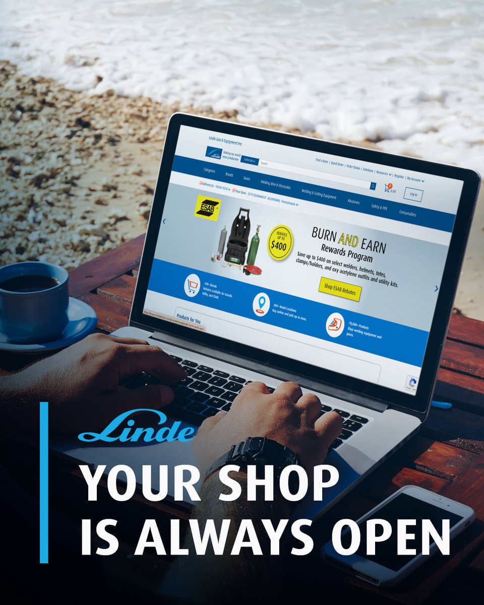 lindegasequip's tweet photo. Access the products your operation relies on anytime. Our online ordering platform is available 24/7 so you can place orders when it works for you. Shop now, https://t.co/OtlKYST43v https://t.co/VeEMlcd6XK