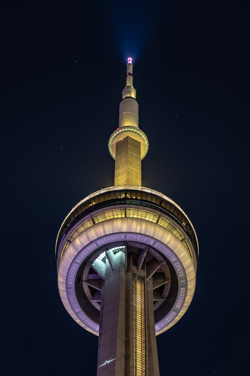 TourCNTower's tweet photo. Tonight the #CNTower will be lit yellow and black for the National Day of Mourning, honouring those impacted by workplace injury or death and promoting workplace health and safety awareness https://t.co/NR8mCrnpEv