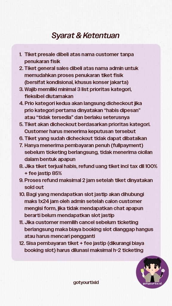 Jastip Tiket Konser tweet media