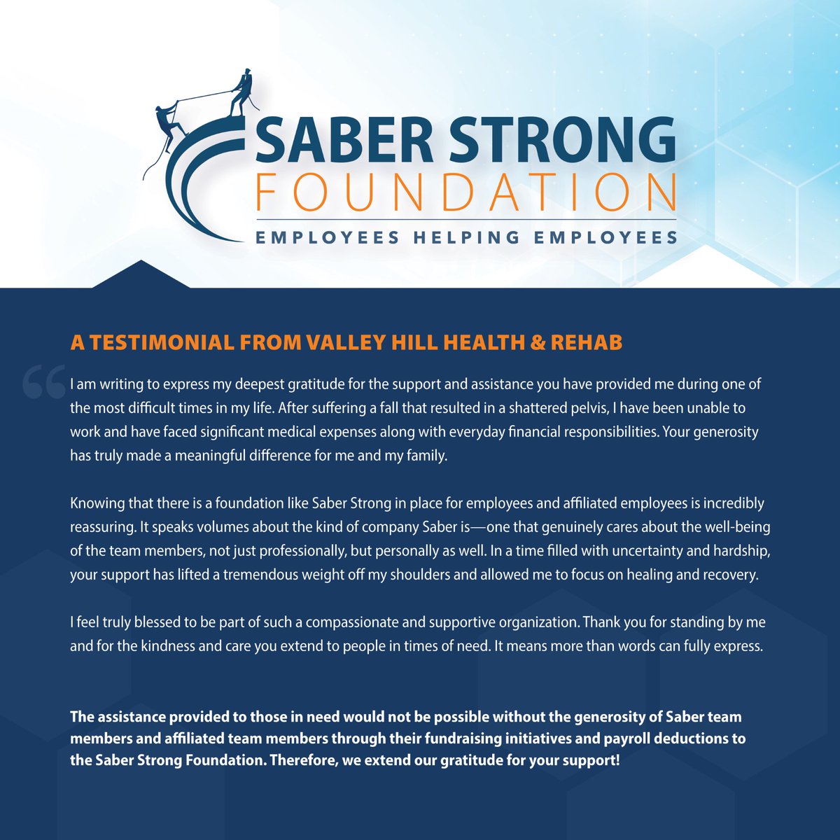 Saber Healthcare Group tweet media