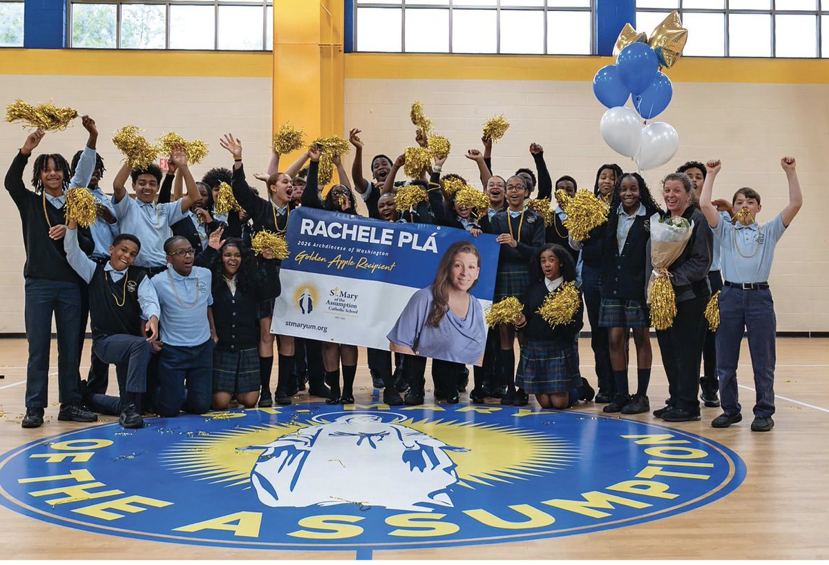 CathStandard's tweet photo. Teaching in a Catholic school is ‘my special calling,’ Golden Apple award winner says  
read more: https://t.co/9xxA58DMwh https://t.co/np5zRiXKgT