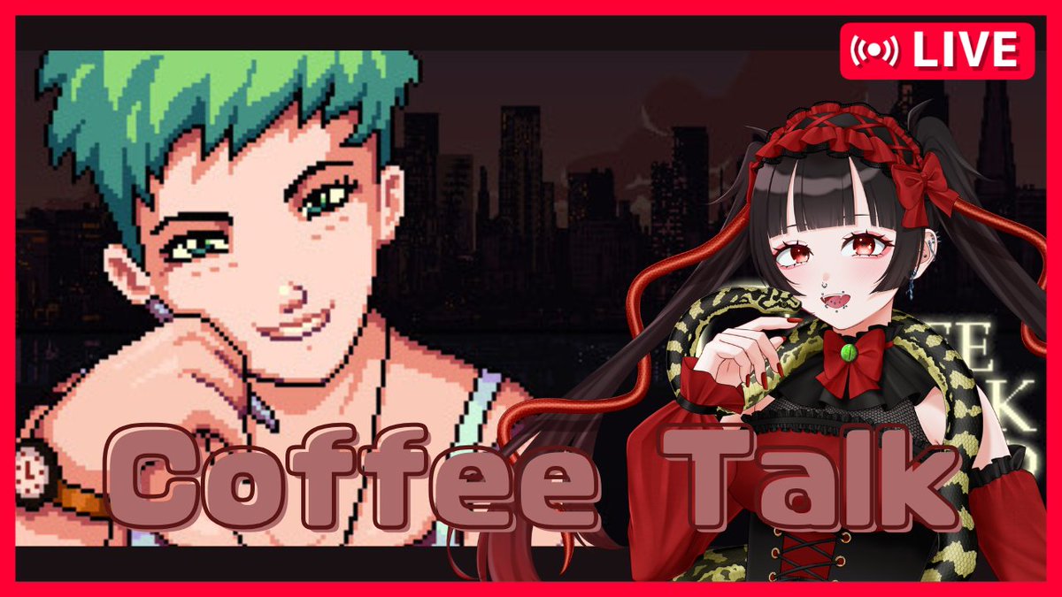 amemori_rin615's tweet image. #新人Vtuber 
#Vtuber推し探しにどうぞ 
#おはようＶTuber 
2026/04/29 15時～   

おはよ～！

頑張れロリィタちゃん！
お蛇とロリィタ、ピアスをこよなく愛する個人勢VTuber雨森霖です！！

完全初見で【Coffee Talk】をプレイさせていただきます！

一杯の安らぎ、一生の秘密。

待機所↓