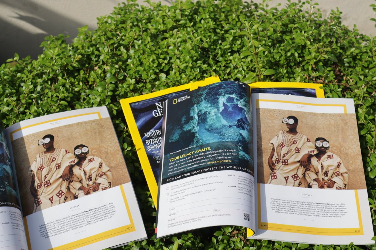 DavidOlayide's tweet photo. I'm incredibly honored to contribute to the April 2026 issue of the National Geographic Magazine. Thank you for the opportunity to publish this image from my "No Desire For Dust" series. I am greatful for this recognition. @NatGeo https://t.co/n2u6BMsGHf