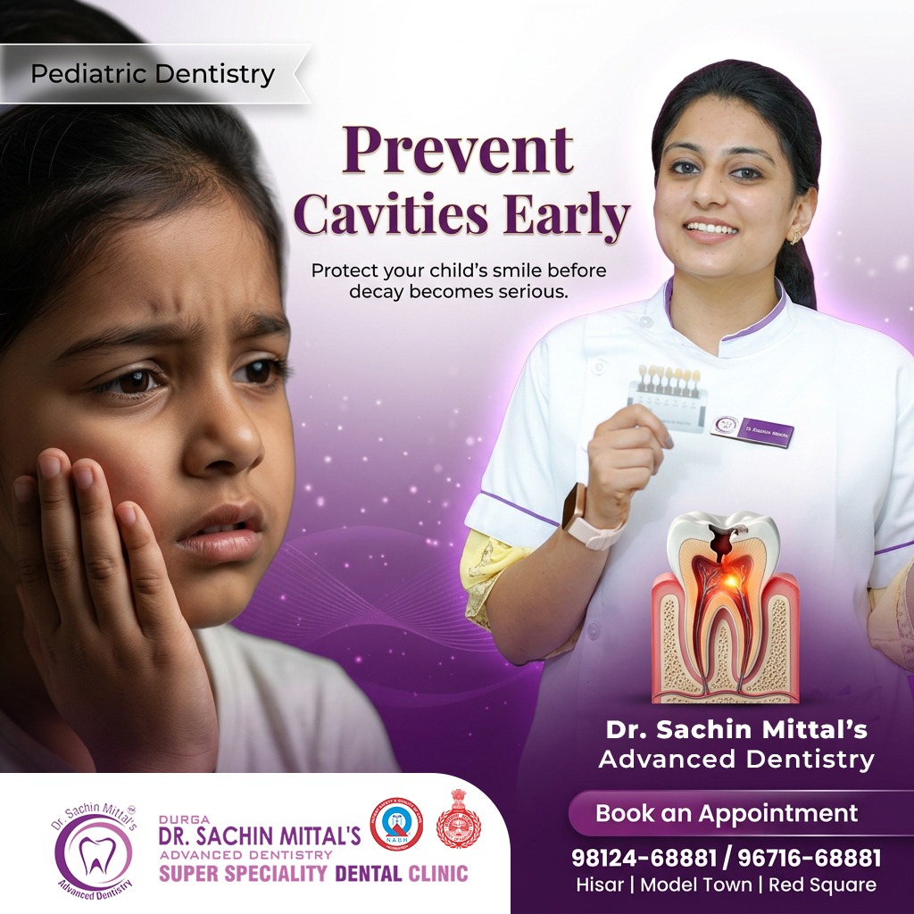 dentalimplanthi's tweet image. Protect your child’s smile before cavities turn into pain 🦷💜
Early prevention = healthy smiles for life.📍 Dr. Sachin Mittal’s Advanced Dentistry
📞 98124-68881#PediatricDentistry #KidsDentalCare #CavityPrevention #HealthySmiles #HisarDentist