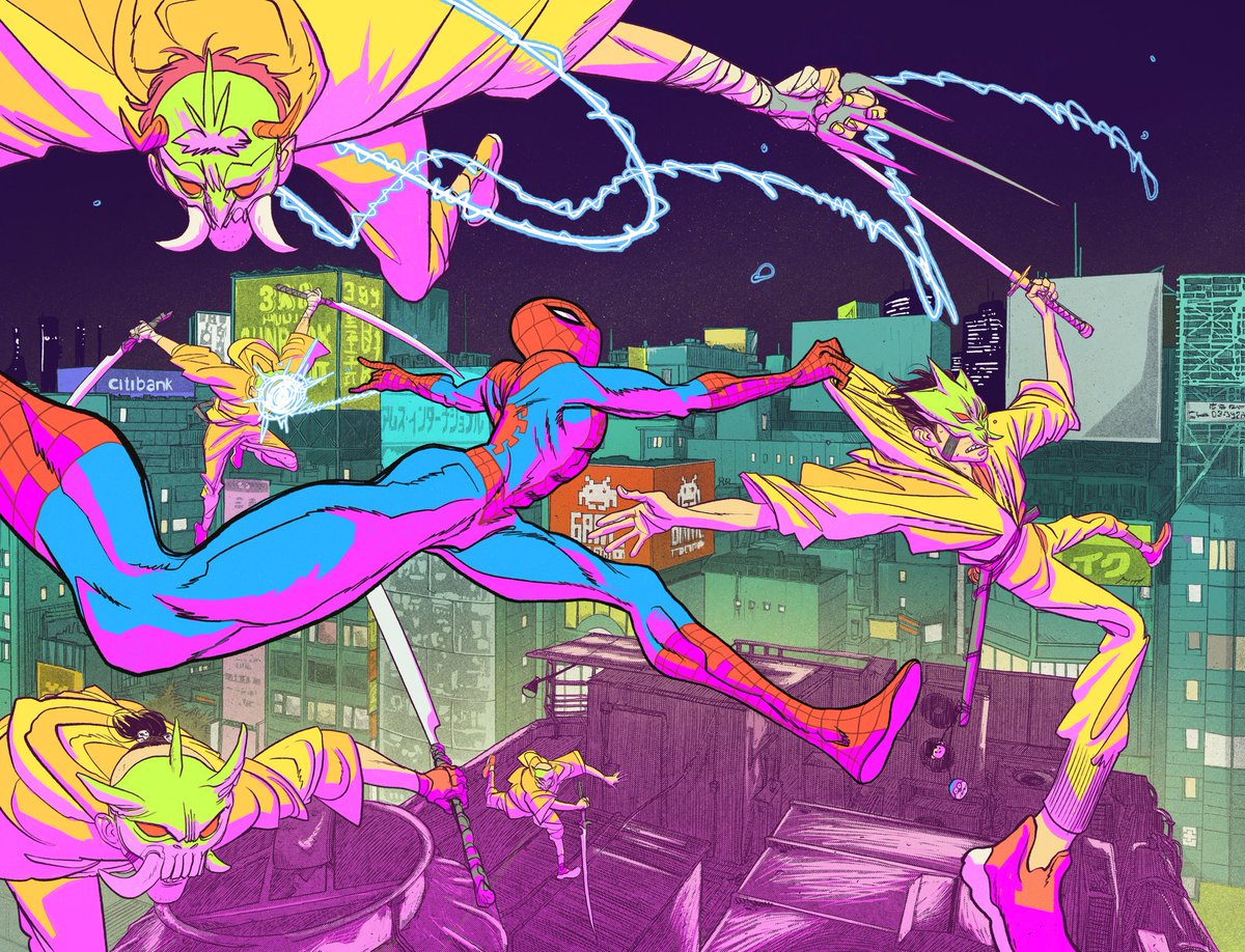 Magenta_king_'s tweet photo. Spider-man illustration sample. https://t.co/a2OHAdTVZs