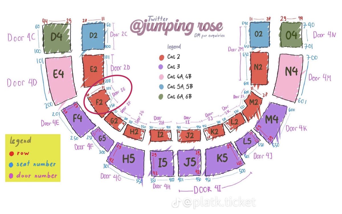 constellachan's tweet photo. @starfess Door 2E, row 17 no 211 seatnya no zoom (cat 1 treasure sm kayak cat 1 5sos nanti harusnya) https://t.co/WhLxV5U1JB