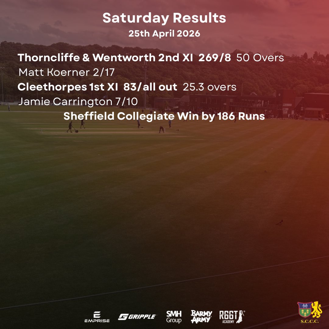 Sheffield Collegiate CC tweet media