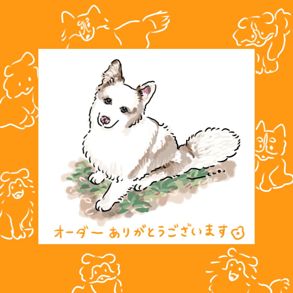 デジタルイラスト似顔絵】 似顔絵オーダーいただきましてありがとう