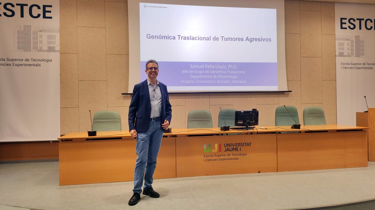 Sam_PenaLlopis's tweet photo. Honored to give an outreach seminar at @ESTCE_UJI (in my hometown!) last week. Glad to see how the campus has bloomed since I studied there, where I have fond memories. Really rewarding to answer students' questions and offer career advice. Thanks for the invite, @UJIuniversitat! https://t.co/iqLHiHRNSS