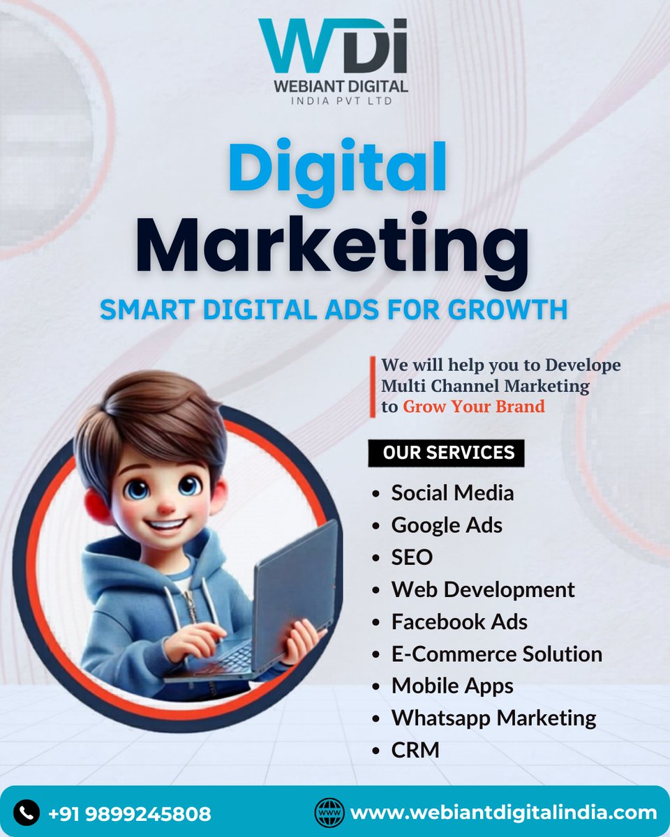 webiantdigital's tweet photo. 🚀 Professional &amp; Clean
Grow your brand with smart digital strategies 📈
From Social Media to SEO, we’ve got everything covered to boost your online presence.
𝐂𝐨𝐧𝐭𝐚𝐜𝐭 𝐮𝐬 𝐭𝐨𝐝𝐚𝐲!
☎️- +91 9899245808
📩- info@webiantdigital.in
🌐- https://t.co/DEhwmcwoQ8 https://t.co/QwE2mrNl5l