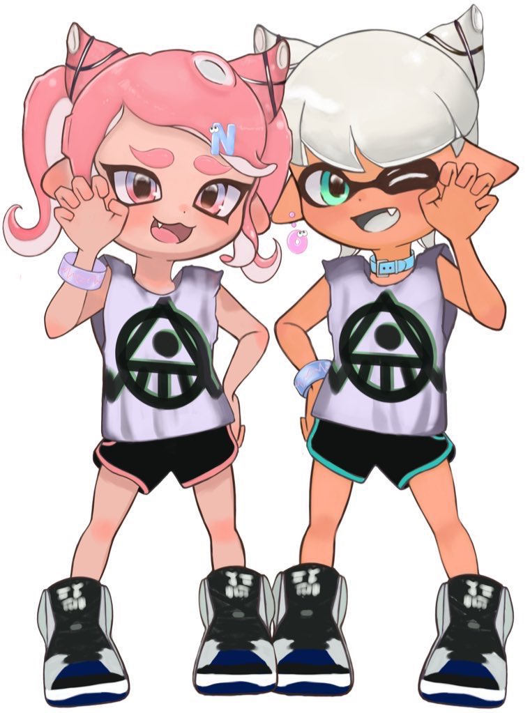 nagi_chan22's tweet photo. 少しオリジナル要素有り🐙🦑
 #スプラトゥーン３ 
 #イラスト 
 #絵柄が好みって人にフォローされたいㅤㅤ https://t.co/j1E7r603Pv