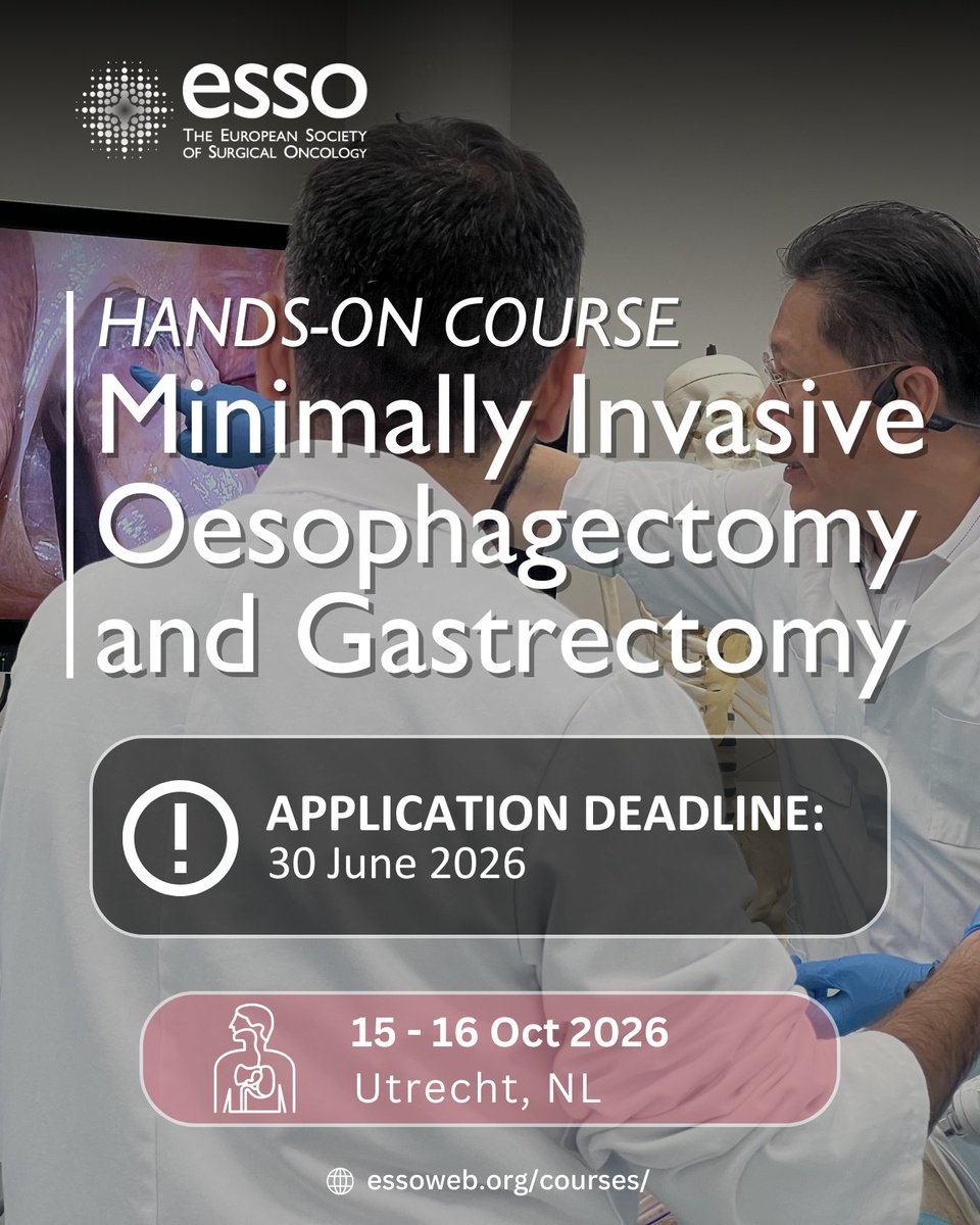 European Society of Surgical Oncology (ESSO) tweet media