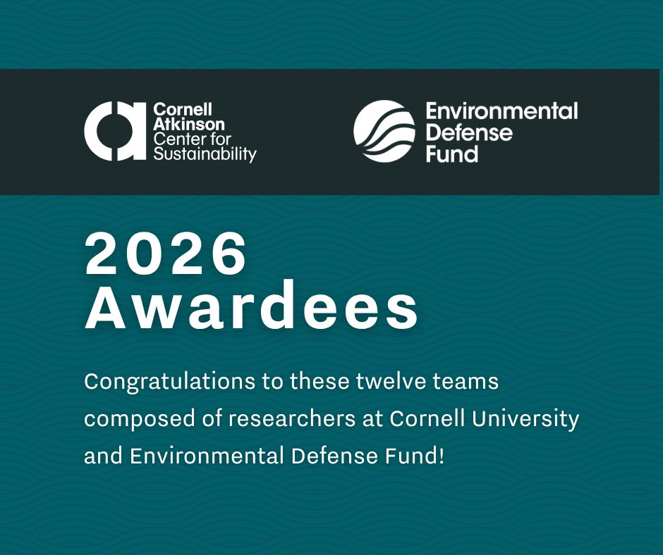 Cornell Atkinson Center for Sustainability tweet media