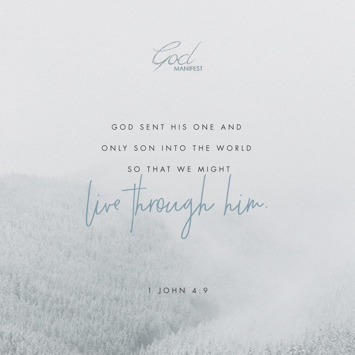 thegodmanifest's tweet image. 1 John 4:9 NASB
By this the love of God was manifested in us, that God has sent His only begotten Son into the world so that we might live through Him. 

#jesus #jesuschrist #JesusIsLord #ChristisKing #JesusSaves