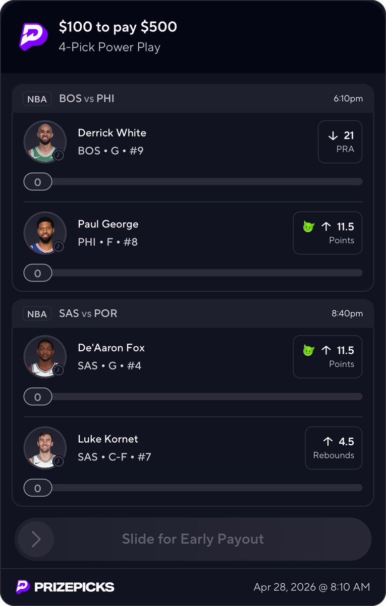 AOBLabs's tweet image. Let see giving yall free slip #prizepicks #Gambling𝕏 #nba #pod