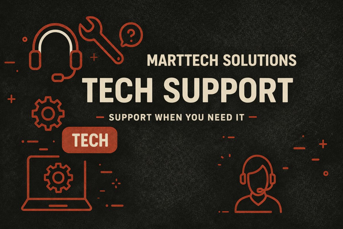 MarttechSol's tweet image. When your tech stops working… we start. 💻🔧
Marttech Solutions = fast, reliable IT support without the stress.
✔️ Fixes
✔️ Setup
✔️ Ongoing support
📩 Drop us a message and let’s sort it.
#TechSupport #ITServices #TechHelp
