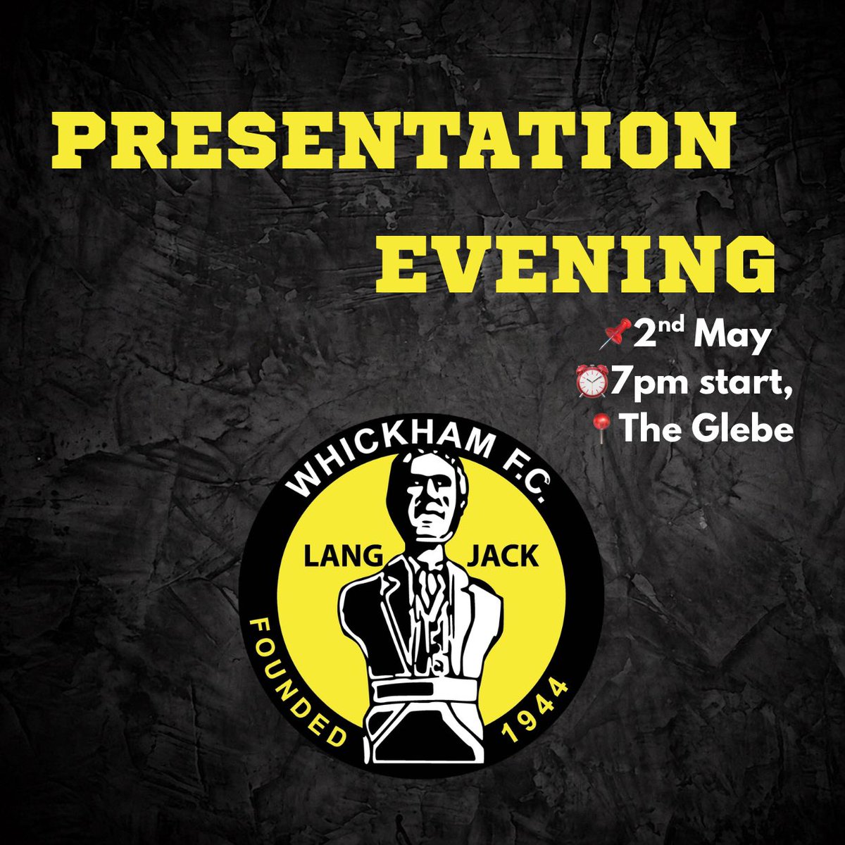 WhickhamFC's tweet photo. ⚪️⚫️PRESENTATION EVENING⚪️⚫️
- Our first team and reserves team presentation is taking place THIS Saturday. 

-LIMITED PLACES available for any sponsors/ supporters wishing to attend!

📩Please drop us a message via our Facebook page to reserve a place! https://t.co/d6ZU2SyrZR