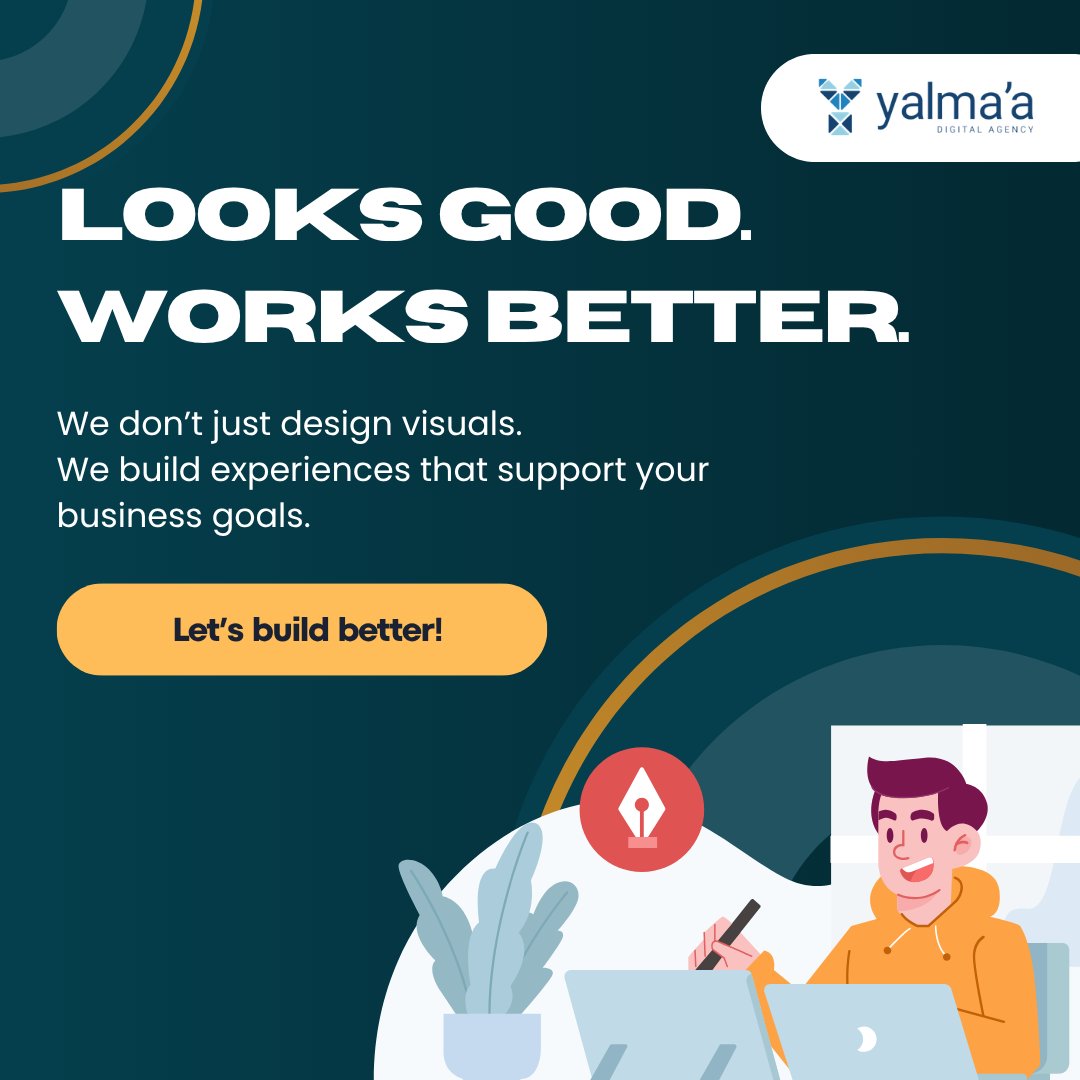 yalmaadigital's tweet image. A good-looking website may attract attention, but performance is what drives results. When design and development work together, your website becomes a real growth tool for your business.

#yalmaadigital #webdesign #webdevelopment #branding