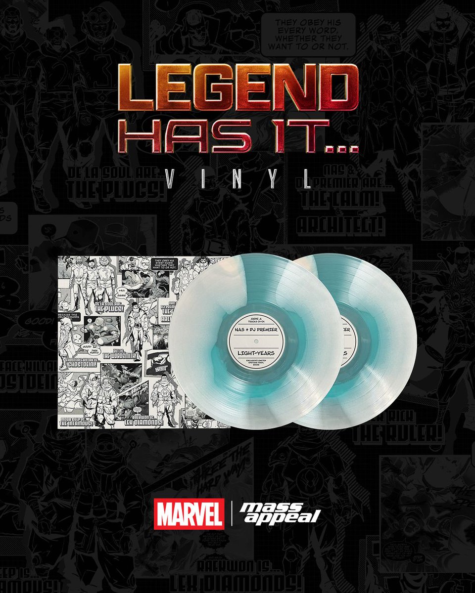 MassAppeal's tweet photo. Launching in ONE HOUR ๐จ
#LegendHasIt x @marvel VINYL EDITIONS ๐จ
The historic #LegendHasIt campaign is memorialized with custom Marvel vinyl editions for each album release.
Pre-orders begin at 10a EST ONLY via the Mass Appeal newsletter:
https://t.co/2sOOf7Vwn2 https://t.co/0scyl8mQ5B