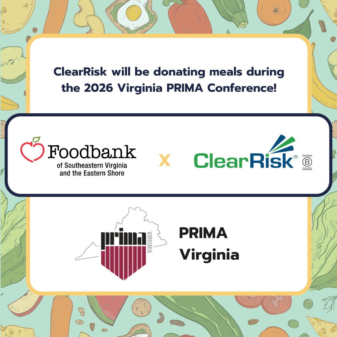 ClearRisk's tweet image. We’re heading to the 2026 Virginia PRIMA Conference!

ClearRisk will be on-site connecting with public sector risk professionals and sharing how teams across North America are reducing manual work and improving claims outcomes.

#RiskManagement #RMIS #ClaimsManagement #Insurance