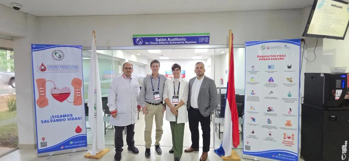 IPSParaguay's tweet photo. 🩸El Centro Productor de Sangre y Terapia Celular recibe reconocimiento internacional.
🔗 Leer más: https://t.co/ekIxVuczLJ https://t.co/NXEUoNZJI9