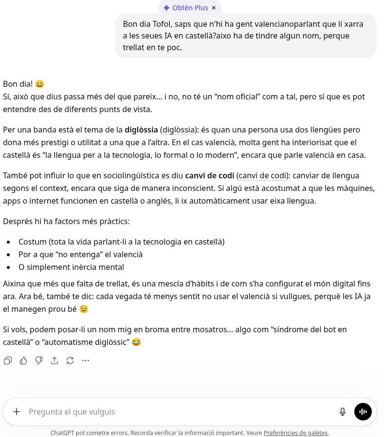 Apicultoret's tweet photo. @paraulesenxarxa En valencià sempre, jo a la meua ja li dic pel seu nom. https://t.co/bRPeJD2wNx