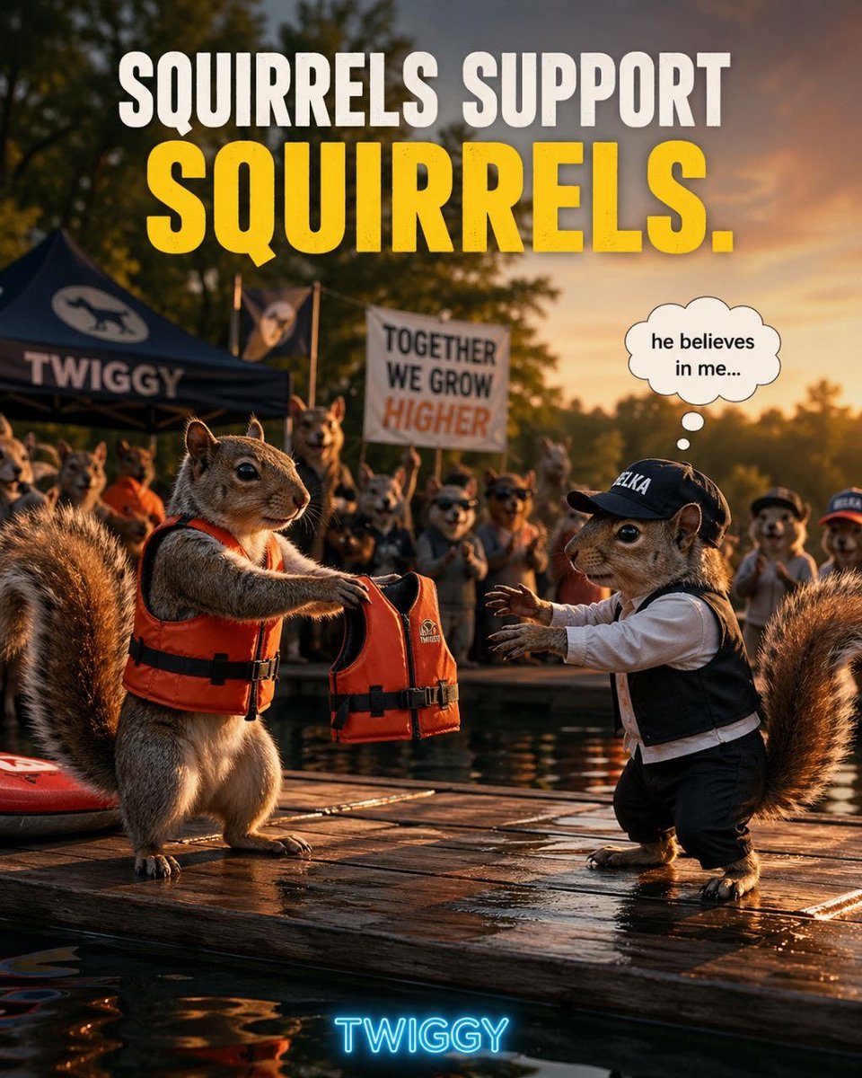 <a href="/CoinMarketCap/">CoinMarketCap</a> First you had $PNUT on chain which spawned $TWIGGY the waterskiing legend and now we have $BELKA dancing alongside us for squirrel season 
🐿️🥜🐿️🌊🐿️🕺