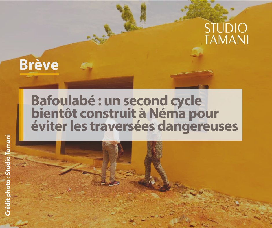 StudioTamani's tweet image. 📖 Un nouveau souffle pour l’#éducation dans la localité. Après le drame survenu à Galoukoné le 28 novembre 2025, où six élèves ont perdu la vie en tentant de rejoindre leur #école, un projet concret voit le jour.

+𝒅𝒆 𝒅𝒆́𝒕𝒂𝒊𝒍𝒔 𝒔𝒖𝒓 👉 shorturl.at/52v0E