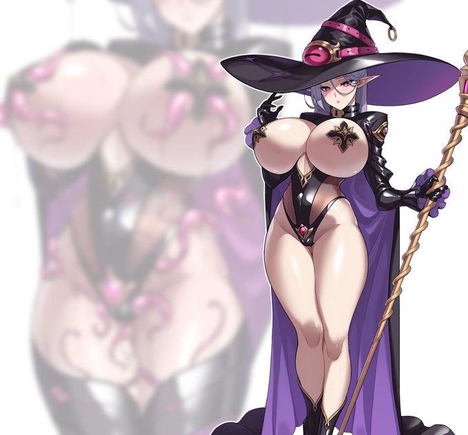 ドスケベ触手服奴隷エルフ魔法使い。あとラフとか設定とかアナログとか