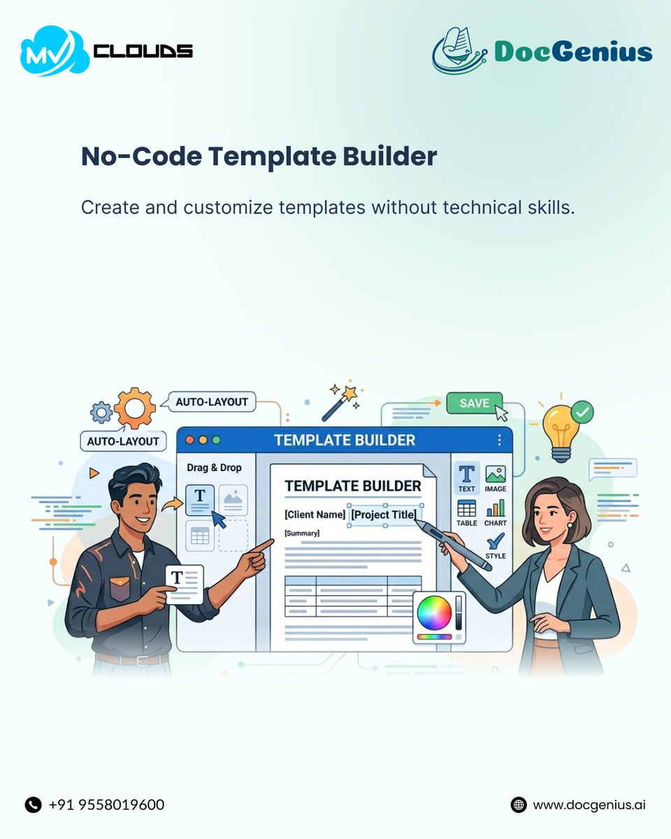 Docgenius_AI's tweet image. Most #documentworkflows slow teams down but DocGenius AI fixes that.

Build no-code templates, generate #documents in minutes, sync Salesforce data, and preview in real time. Scale with bulk &amp;amp; scheduled automation effortlessly.

Get Started : docgenius.ai
