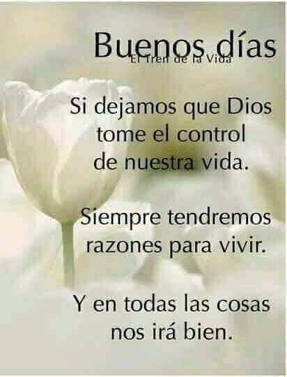 Muy buenos días,😃 recuerda que *DIOS* no puede hacerte feliz, si tu actitud no es la correcta, así que a trabajar.🙏 *Que tengas un excelente martes colmado de bendiciones*😉👍 buena vibra