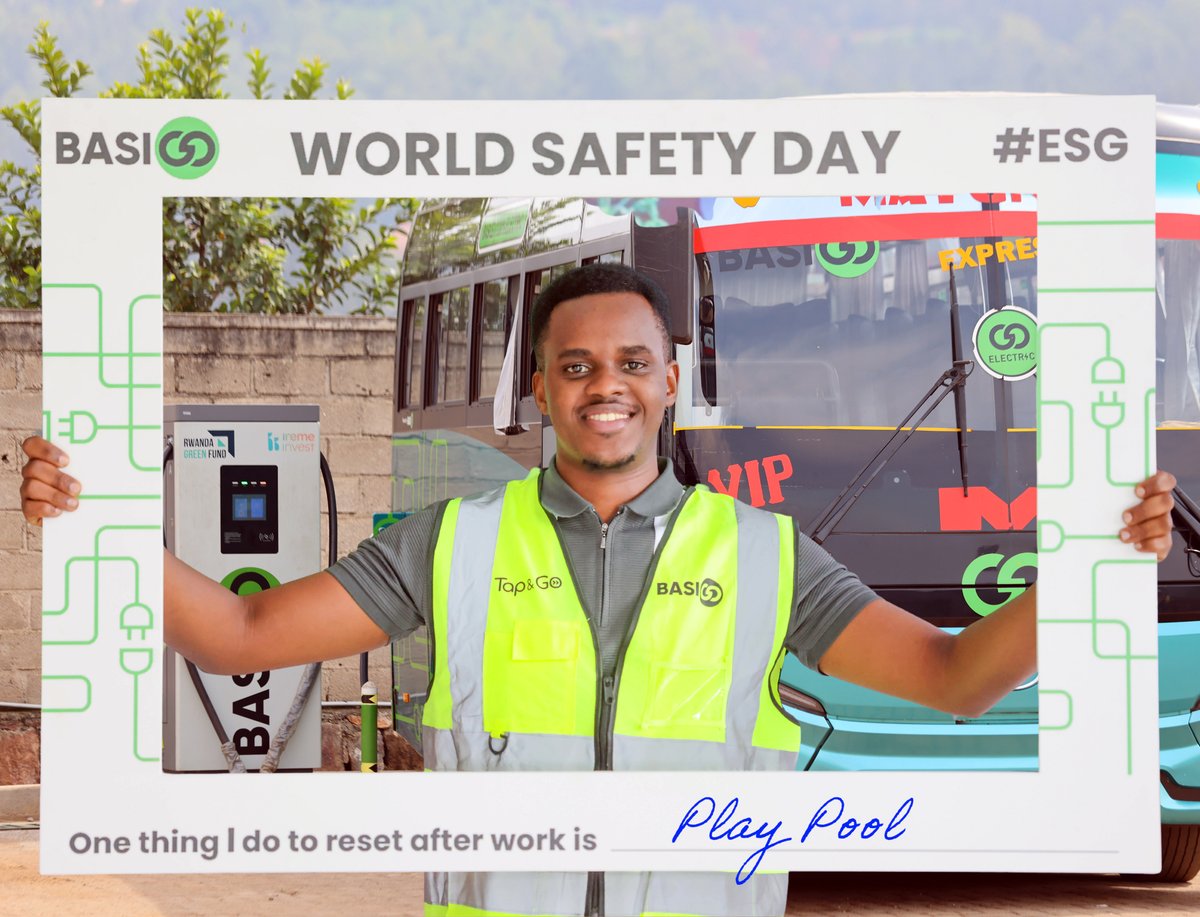 BasiGoRwanda's tweet image. Recharging after work isn’t a luxury, it’s essential. This World Day for #Safety and #Health at Work 2026, we reflect on this year’s theme: “Good psychosocial working environments: A pathway to thriving workers and strong organizations.” We’re championing psychosocial well-being