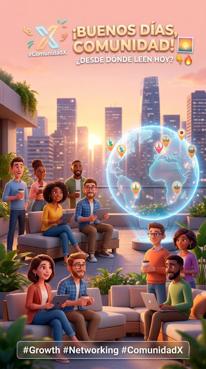 MisterBananasss's tweet image. ¡Hermosa mañana para esta gran comunidad! 🌅 Que hoy no falten las sonrisas ni las ganas de salir adelante.

​¿Desde dónde leen hoy? ¡Los leo y nos apoyamos! 👇🔥

​#BuenosDias #Growth #Networking #ComunidadX