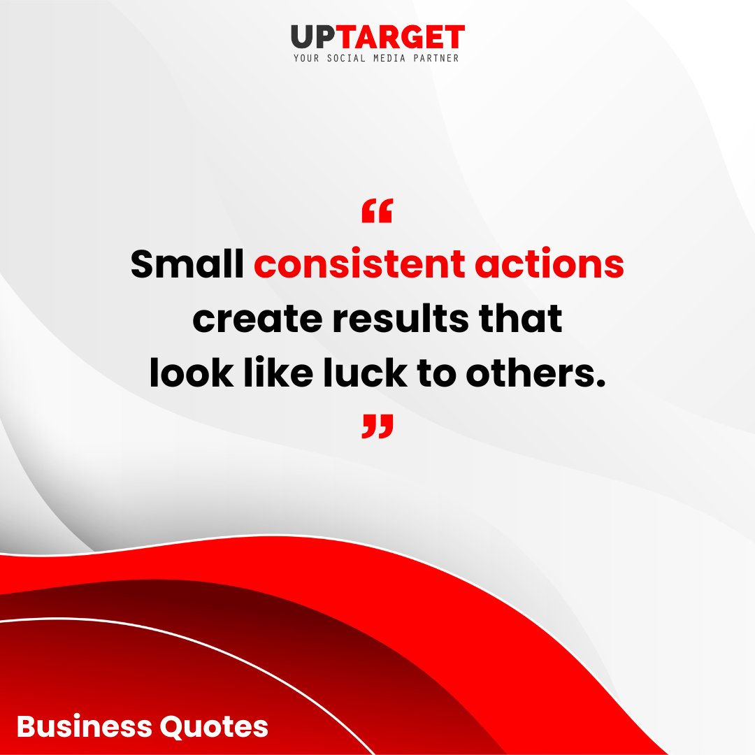 Uptarget1's tweet photo. What looks like luck from the outside…

Is usually consistency behind the scenes.

Small actions. Repeated daily.

That’s how real results are built.

👉 What’s one small action you’ll stay consistent with this week?

#Consistency #GrowthMindset #Uptarget https://t.co/sdbkpuQmMz