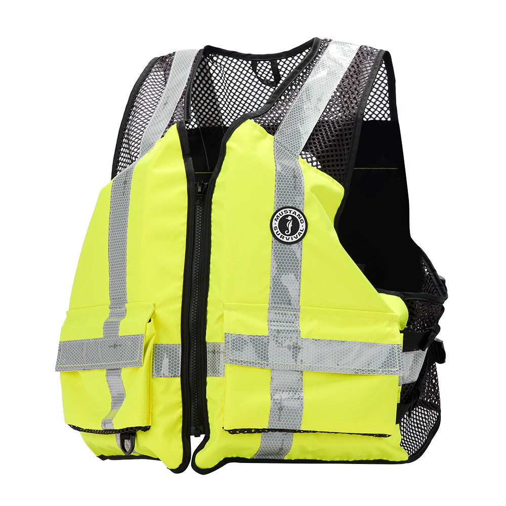 ProductWorldUSA's tweet image. Mustang Industrial Mesh Vest - Hi-Vis Fluorescent Yellow Green - Large/XL dlvr.it/TSGP22 #MarineSafety #Visibility #FloatationVest #SafetyGear #HiVis