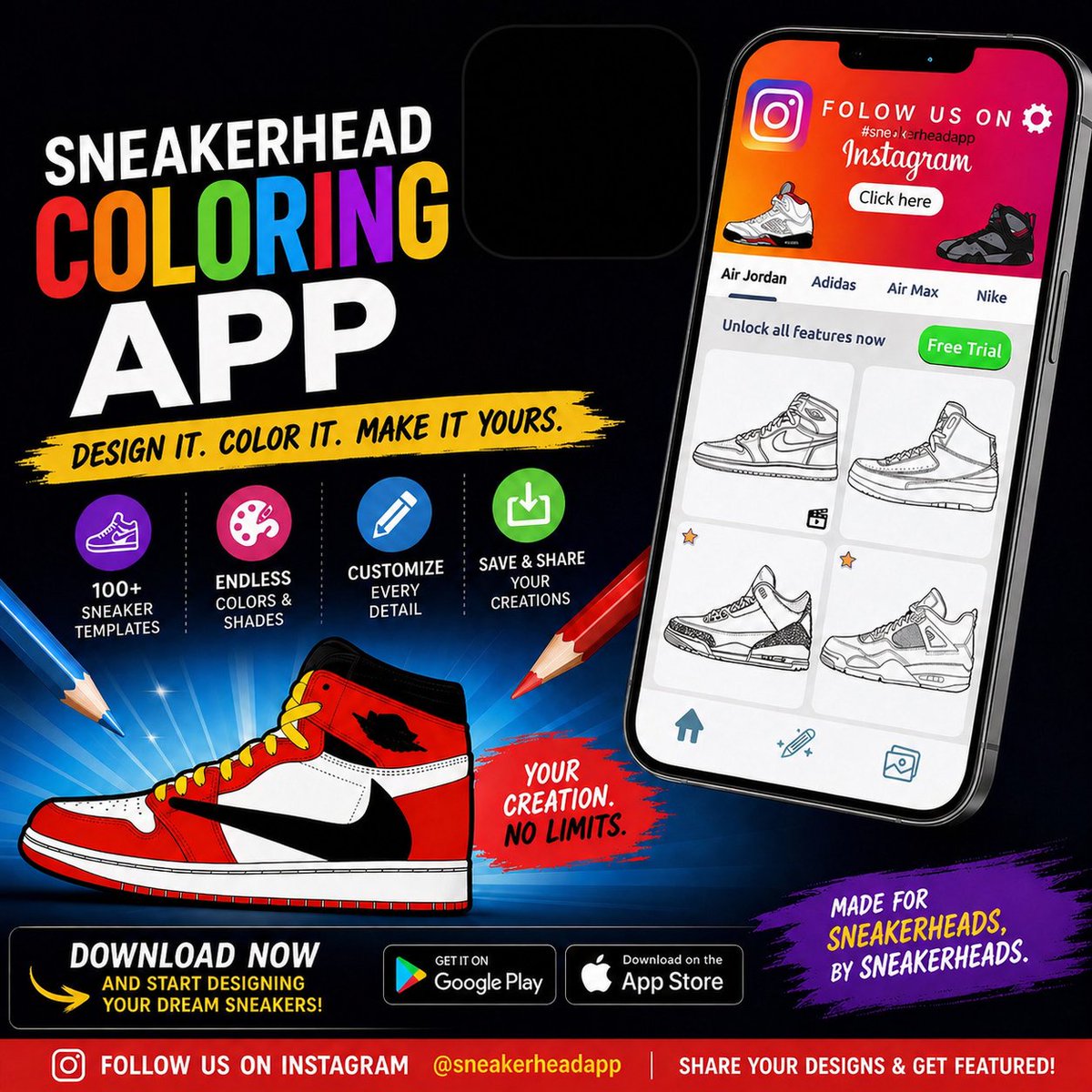 pkemeterapp's tweet image. Design your own sneakers in seconds.
No limits on colorways.
It’s live.

🍎 apps.apple.com/us/app/sneaker…

🤖 play.google.com/store/apps/det…

#SneakerDesign #CustomSneakers #Sneakerhead #Kicks