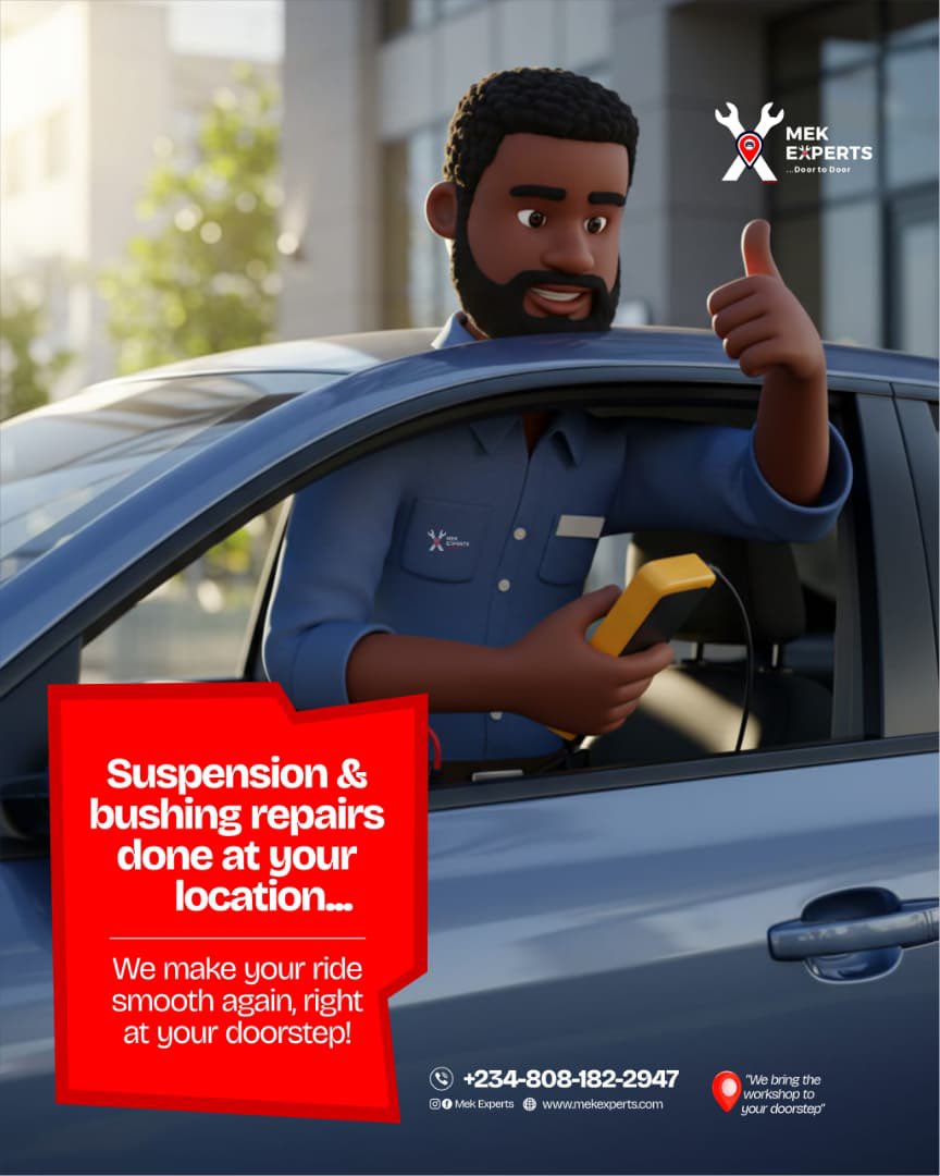 mekexperts's tweet image. 📞 Call/WhatsApp 08081822947 now.
Mobile mechanic nearest to you in Lagos —we come to you or pick up your car for workshop repairs.
#CarMaintenance
#AutoRepair
#CarTips
#MechanicLife
#CarProblems 
#MobileMechanic
#CarService
#MobileMechanic
#DoorstepService
#CarRepair