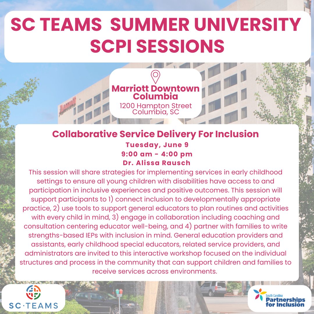 South Carolina Partnerships for Inclusion tweet media