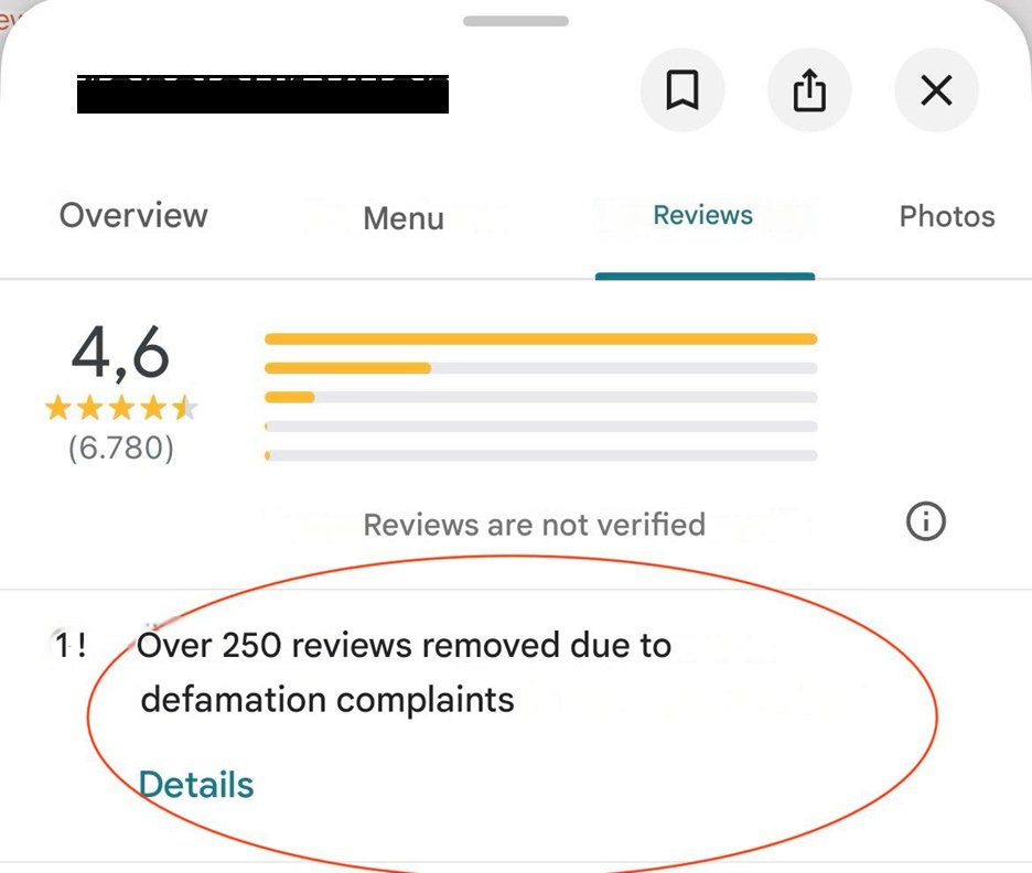 digi_marketerpk's tweet image. #Update @Google is now showing the number of reviews that were deleted on a specific Google Business Profile due to defamation complaints. This seems to be live in Germany and not other countries right now.
#Google #Reviews #Germany #GoogleBusiness #GoogleNews