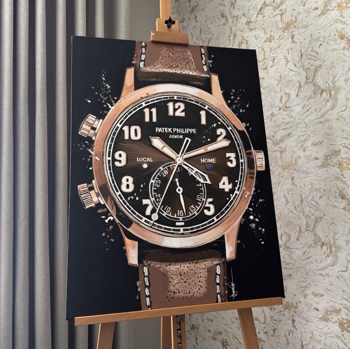 jjfaco's tweet photo. @LuxuryWatchGuy1 Calatrava Pilot Travel Time Rose Gold 😉 https://t.co/DamFaxFAIm