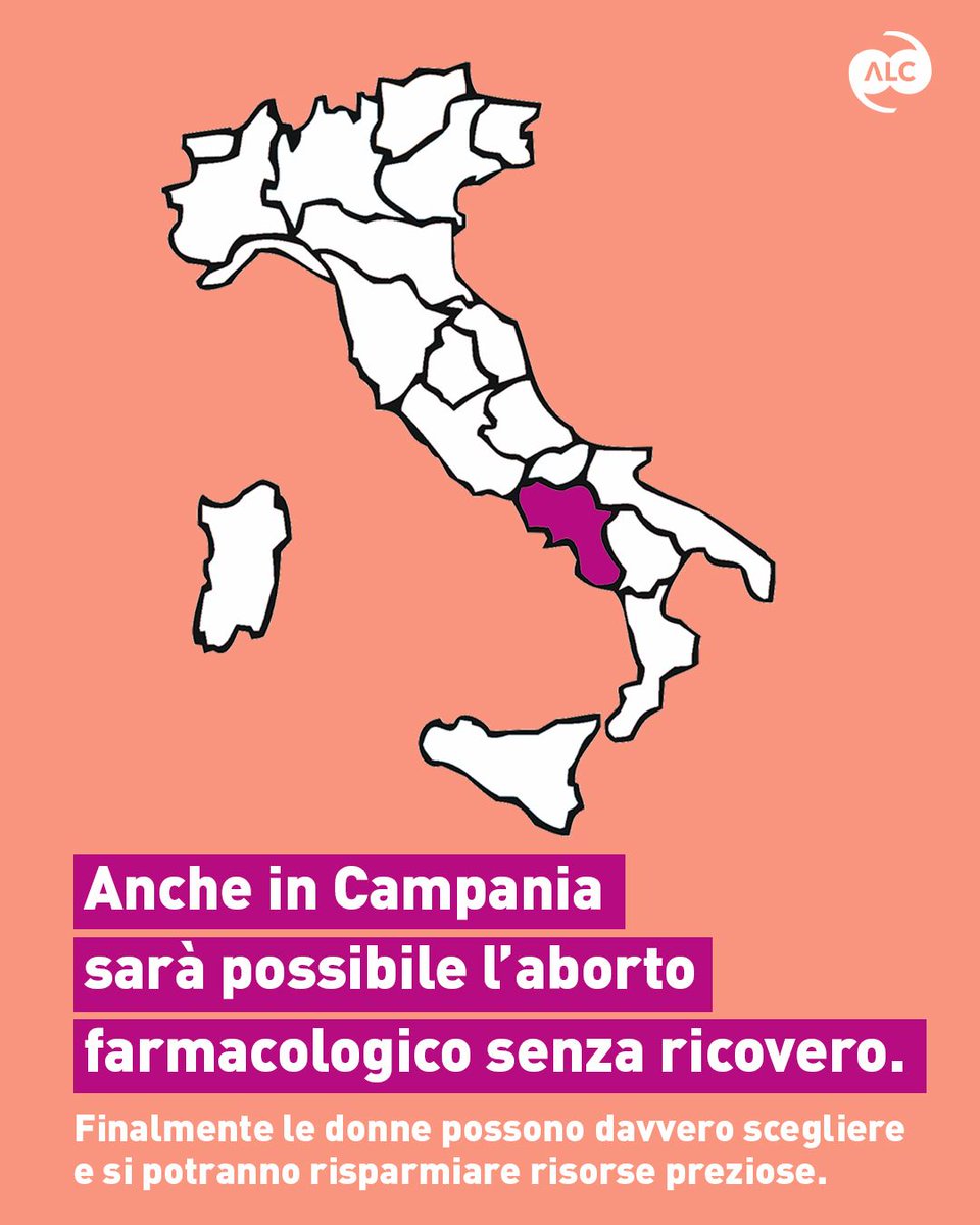 ass_coscioni's tweet photo. Anche in Campania le donne potranno accedere all’aborto farmacologico senza ricovero, dopo quasi tre anni dalla pubblicazione della determina regionale che ammetteva l’assunzione di misoprozolo a domicilio.
https://t.co/y6GVp6wUt1 https://t.co/vjvPDilBqM