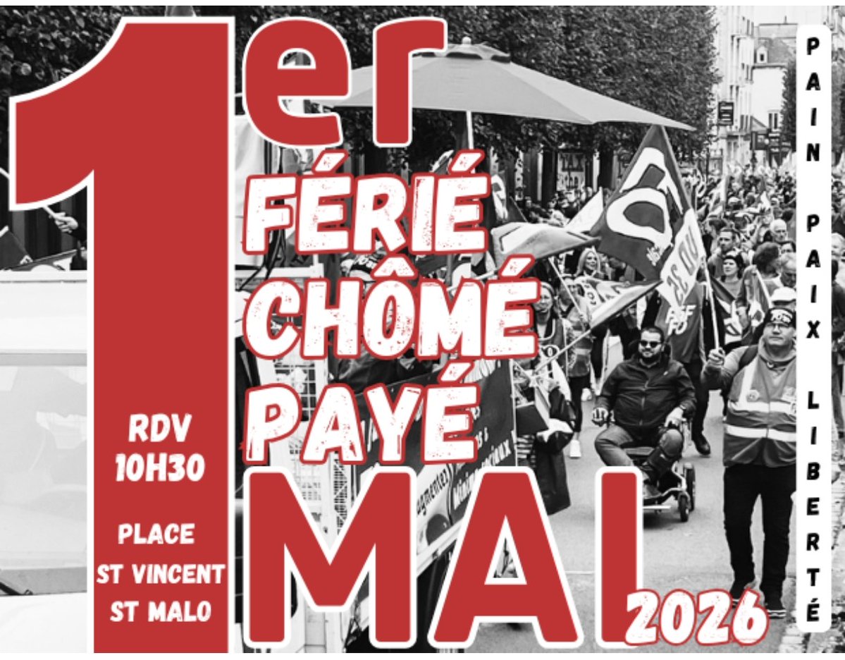 Tract intersyndical départemental et affiches des lieux de manifestation.