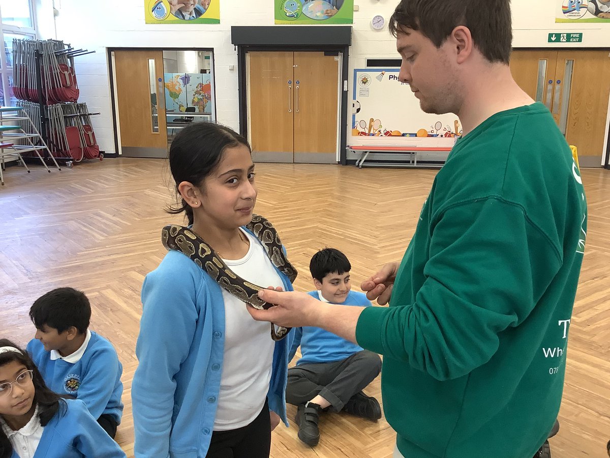 UKS2_Gaskell's tweet photo. 5S have loved meeting and (some of us) holding the exotic animals as part of Science Week. @GaskellScience @GaskellPrimary https://t.co/3X7y8X5M9d